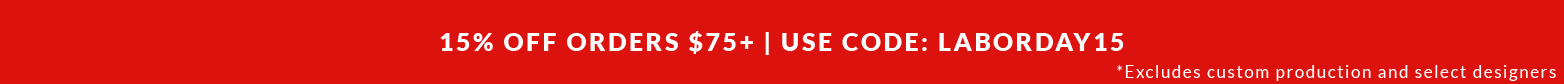Labor Day Flash Sale | 15% Off Orders $75+